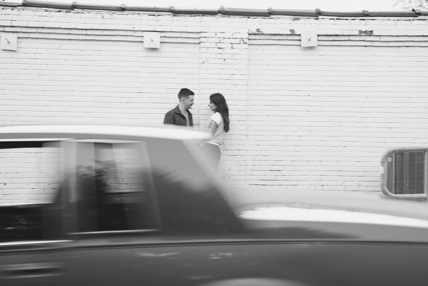 Andy and Brit cuddling in nature