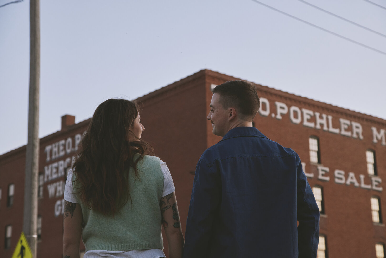 Andy and Brit silhouette at sunset