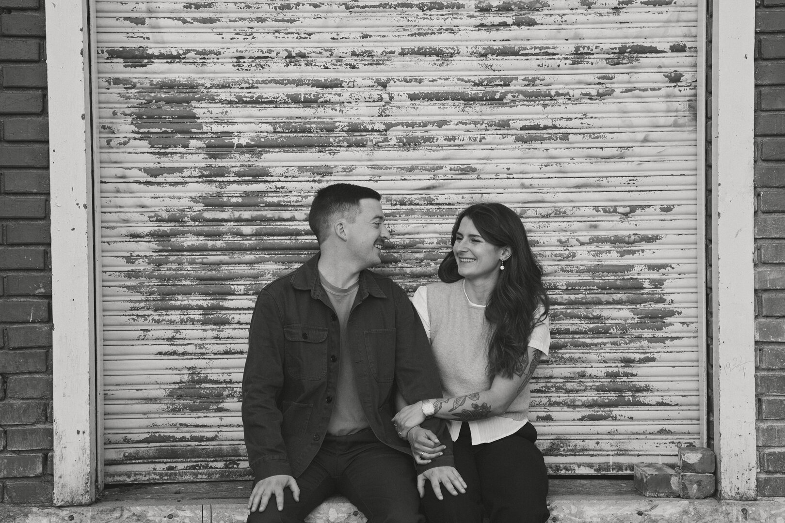 Urban portrait of Andy and Brit