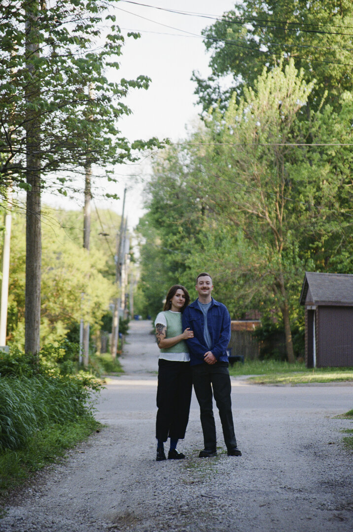 Second vintage film photo of Andy and Brit